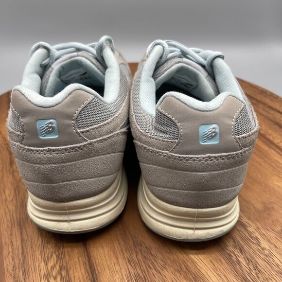 New Balance 877 Womens Shoes Size 11 2E Silver Blue Comfort Walking Sneakers - Picture 4 of 8